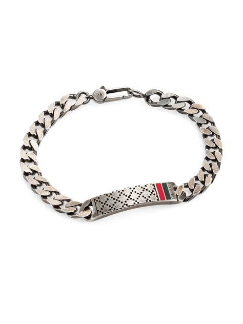 gucci charm mens|gucci charm bracelet in silver.